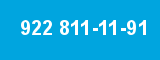 922 811-11-91